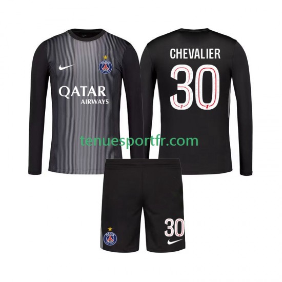 Kit Enfant Maillot Domicile Paris Saint-Germain Gardien Lucas Chevalier 30 2025-2026 à Manches Longues