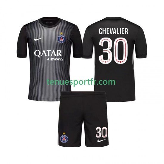Kit Enfant Maillot Domicile Paris Saint-Germain Gardien Lucas Chevalier 30 2025-2026 à Manches Courtes