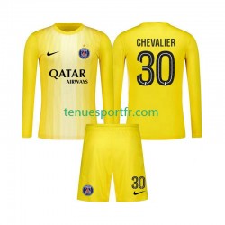 Kit Enfant Maillot Troisième Paris Saint-Germain Gardien Lucas Chevalier 30 2025-2026 à Manches Longues