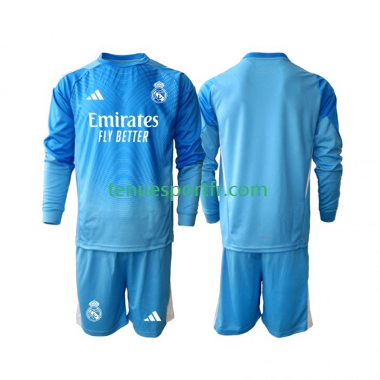 Kit Enfant Maillot Domicile Real Madrid Gardien 2025-2026 à Manches Longues