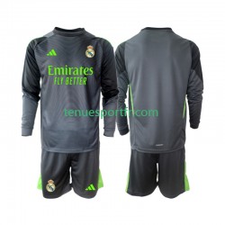 Kit Enfant Maillot Troisième Real Madrid Gardien 2025-2026 à Manches Longues