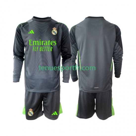 Kit Enfant Maillot Troisième Real Madrid Gardien 2025-2026 à Manches Longues