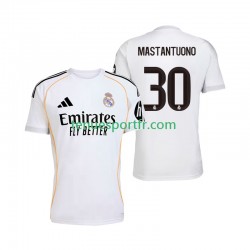Homme Maillot Domicile Real Madrid Mastantuono 30 2025-2026 à Manches Courtes