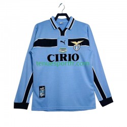 Homme Maillot Retro Domicile SS Lazio 1998 1999 à Manches Longues