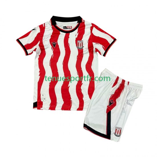 Kit Enfant Maillot Domicile Stoke City 2025-2026 à Manches Courtes