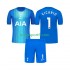 Kit Enfant Maillot Extérieur Tottenham Hotspur Gardien Guglielmo Vicario 1 2025-2026 à Manches Courtes