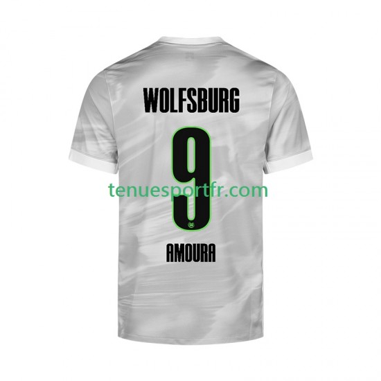 Homme Maillot Extérieur VfL Wolfsburg Mohamed Amoura 9 2025-2026 à Manches Courtes