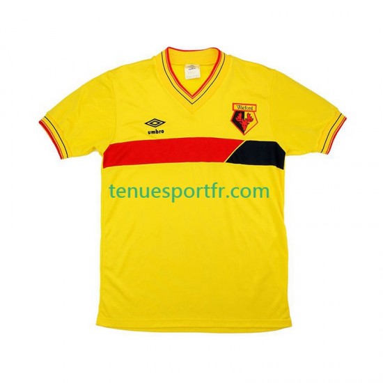Homme Maillot Retro Domicile Watford 1985 à Manches Courtes
