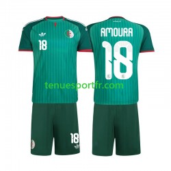 Kit Enfant Maillot Extérieur Algérie Mohamed Amoura 18 2026 à Manches Courtes