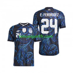 Homme Maillot Extérieur Argentine Enzo Fernandez 24 World Cup 2026 à Manches Courtes