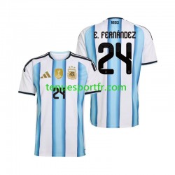 Homme Maillot Domicile Argentine Enzo Fernandez 24 World Cup 2026 à Manches Courtes