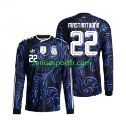 Homme Maillot Extérieur Argentine Franco Mastantuono 22 World Cup 2026 à Manches Longues