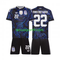 Kit Enfant Maillot Extérieur Argentine Franco Mastantuono 22 World Cup 2026 à Manches Courtes