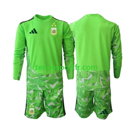 Kit Enfant Maillot Troisième Argentine Gardien World Cup 2026 à Manches Longues