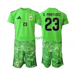 Kit Enfant Maillot Troisième Argentine Gardien Emiliano Martinez 23 World Cup 2026 à Manches Courtes