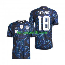 Homme Maillot Extérieur Argentine Nico Paz 18 World Cup 2026 à Manches Courtes