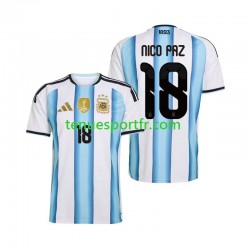 Homme Maillot Domicile Argentine Nico Paz 18 World Cup 2026 à Manches Courtes