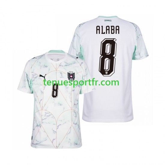 Homme Maillot Extérieur Autriche David Alaba 8 World Cup 2026 à Manches Courtes