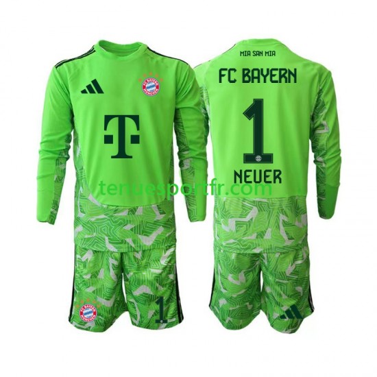 Kit Enfant Maillot Domicile Bayern Munich Gardien Manuel Neuer 1 2026-2027 à Manches Longues