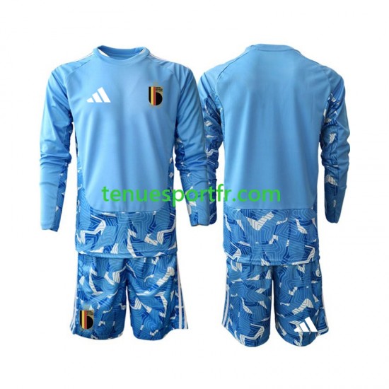 Kit Enfant Maillot Domicile Belgique Gardien World Cup 2026 à Manches Longues