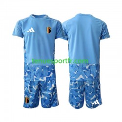 Kit Enfant Maillot Domicile Belgique Gardien World Cup 2026 à Manches Courtes