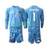 Kit Enfant Maillot Domicile Belgique Gardien Thibaut Courtois 1 World Cup 2026 à Manches Longues