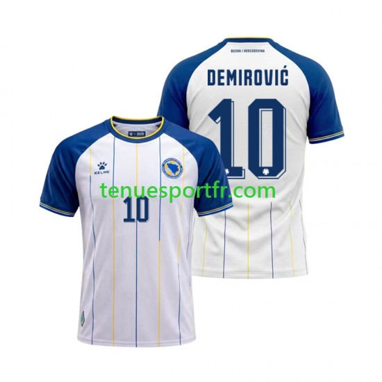 Homme Maillot Extérieur Bosnie Herzégovine Ermedin Demirovic 10 World Cup 2026 à Manches Courtes