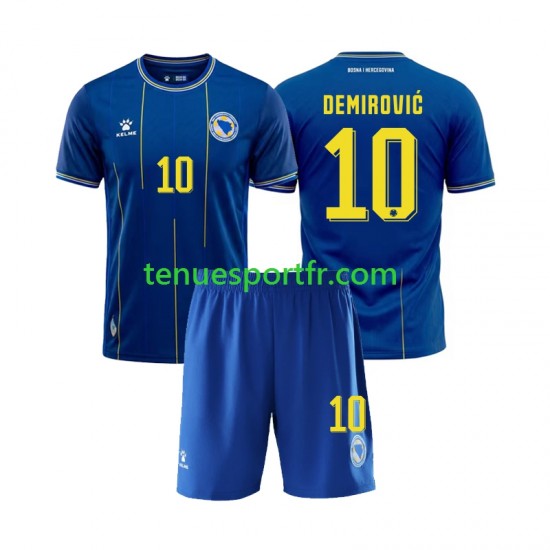 Kit Enfant Maillot Domicile Bosnie Herzégovine Ermedin Demirovic 10 World Cup 2026 à Manches Courtes