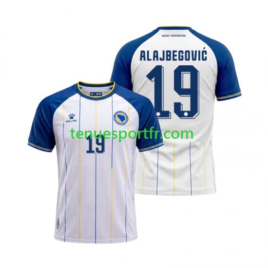 Homme Maillot Extérieur Bosnie Herzégovine Kerim Alajbegovic 19 World Cup 2026 à Manches Courtes