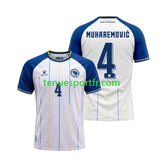 Homme Maillot Extérieur Bosnie Herzégovine Tarik Muharemovic 4 World Cup 2026 à Manches Courtes