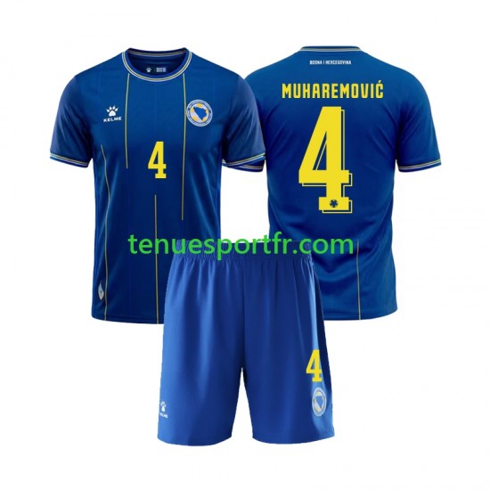Kit Enfant Maillot Domicile Bosnie Herzégovine Tarik Muharemovic 4 World Cup 2026 à Manches Courtes