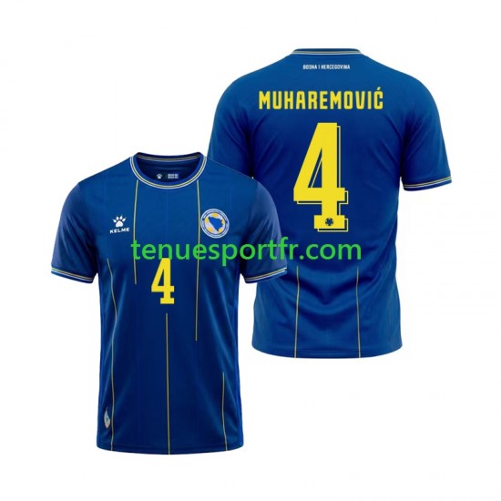 Homme Maillot Domicile Bosnie Herzégovine Tarik Muharemovic 4 World Cup 2026 à Manches Courtes