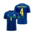 Homme Maillot Domicile Bosnie Herzégovine Tarik Muharemovic 4 World Cup 2026 à Manches Courtes
