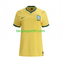 Femme Maillot Domicile Brésil World Cup 2026 à Manches Courtes