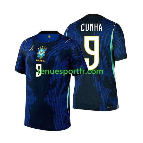 Homme Maillot Extérieur Brésil Matheus Cunha 9 World Cup 2026 à Manches Courtes