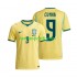Homme Maillot Domicile Brésil Matheus Cunha 9 World Cup 2026 à Manches Courtes