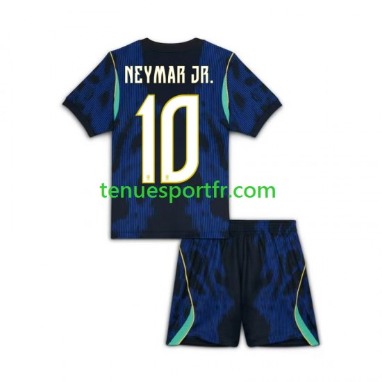 Kit Enfant Maillot Extérieur Brésil Neymar JR 10 World Cup 2026 à Manches Courtes