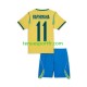 Kit Enfant Maillot Domicile Brésil Raphinha 11 World Cup 2026 à Manches Courtes