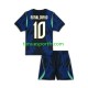 Kit Enfant Maillot Extérieur Brésil Ronaldinho 10 World Cup 2026 à Manches Courtes