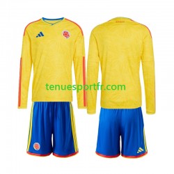 Kit Enfant Maillot Domicile Colombie World Cup 2026 à Manches Longues