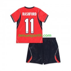 Kit Enfant Maillot Extérieur Angleterre Marcus Rashford 11 World Cup 2026 à Manches Courtes