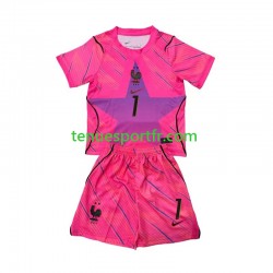 Kit Enfant Maillot Extérieur France Gardien Brice Samba 1 World Cup 2026 à Manches Courtes