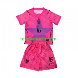 Kit Enfant Maillot Extérieur France Gardien Mike Maignan 16 World Cup 2026 à Manches Courtes