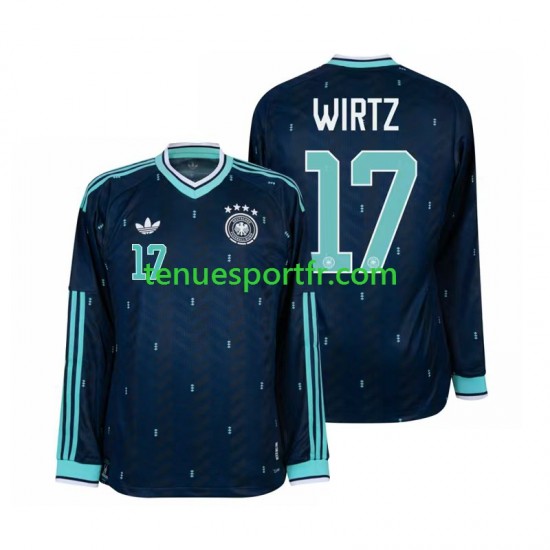 Homme Maillot Extérieur Allemagne Florian Wirtz 17 World Cup 2026 à Manches Longues