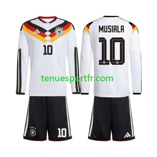 Kit Enfant Maillot Domicile Allemagne Jamal Musiala 10 World Cup 2026 à Manches Longues