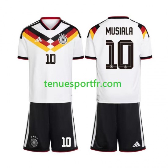 Kit Enfant Maillot Domicile Allemagne Jamal Musiala 10 World Cup 2026 à Manches Courtes