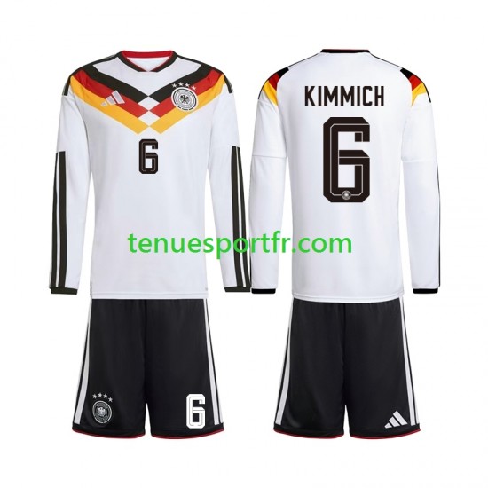 Kit Enfant Maillot Domicile Allemagne Joshua Kimmich 6 World Cup 2026 à Manches Longues