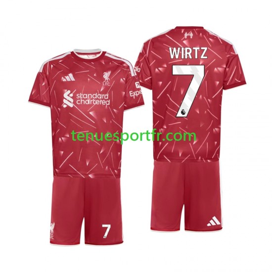 Kit Enfant Maillot Domicile Liverpool Florian Wirtz 7 2026-2027 à Manches Courtes