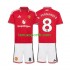 Kit Enfant Maillot Domicile Manchester United Bruno Fernandes 8 2026-2027 à Manches Courtes