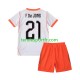 Kit Enfant Maillot Extérieur Pays-Bas Frenkie de Jong 21 World Cup 2026 à Manches Courtes